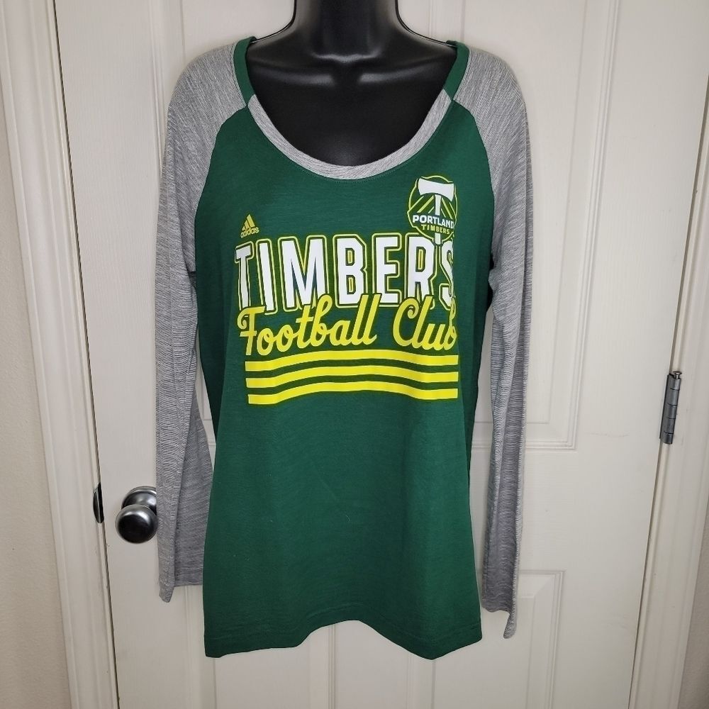 Adidas Portland Timbers soccer long sleeve t-shirt xl